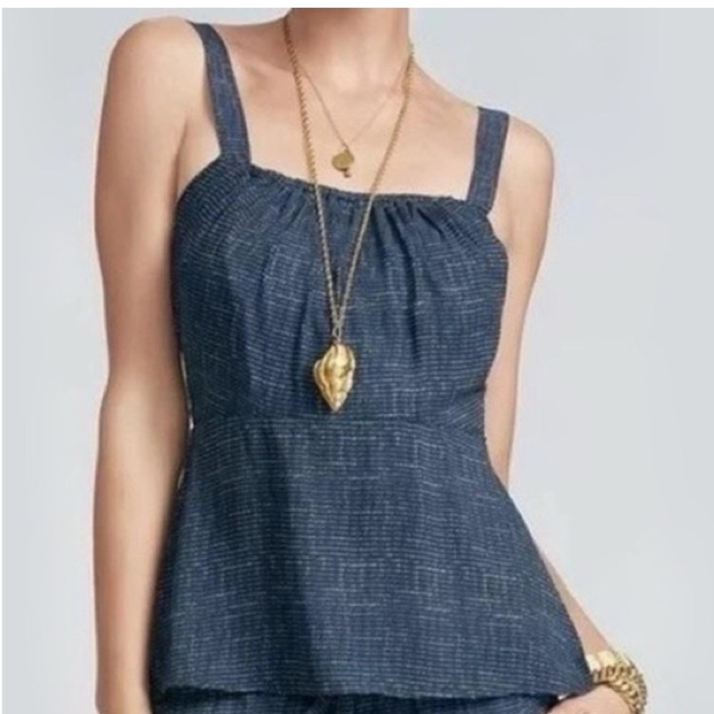 CAbi Blue and white top